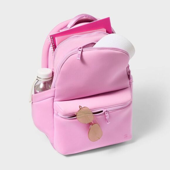 Open Box - All In Motion - Faux Neoprene 17" Backpack Pink - All In Motion️ Pink - Picture 4 of 4